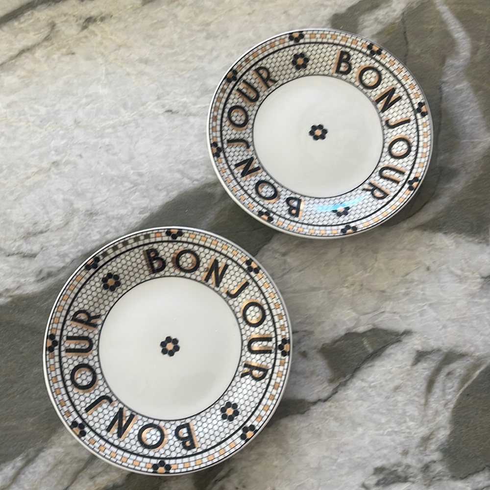 Anthropologie Bistro side plates x 2